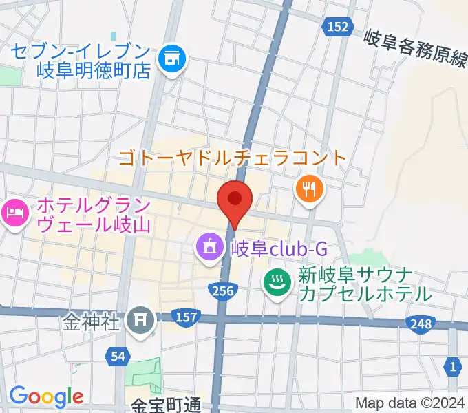 オワリヤ楽器の地図