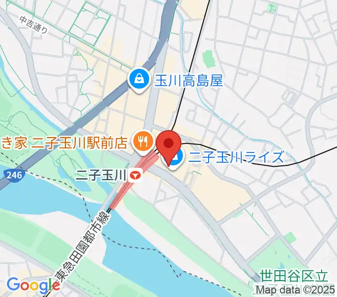 島村楽器 二子玉川ライズ・ショッピングセンター店の地図