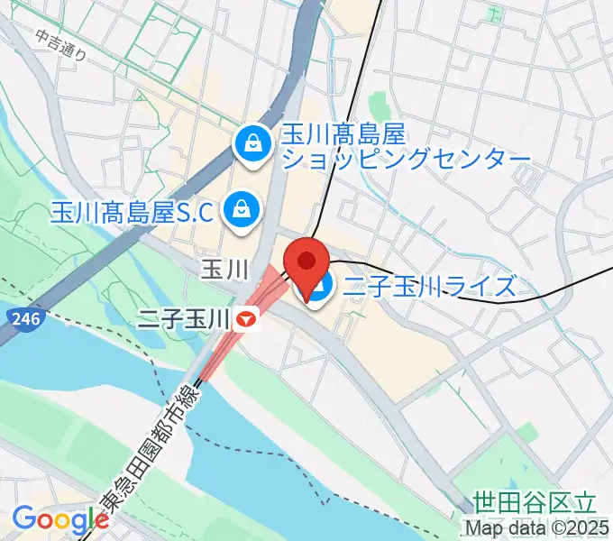 島村楽器 二子玉川ライズ・ショッピングセンター店の地図