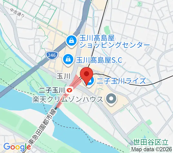 島村楽器 二子玉川ライズ・ショッピングセンター店の地図