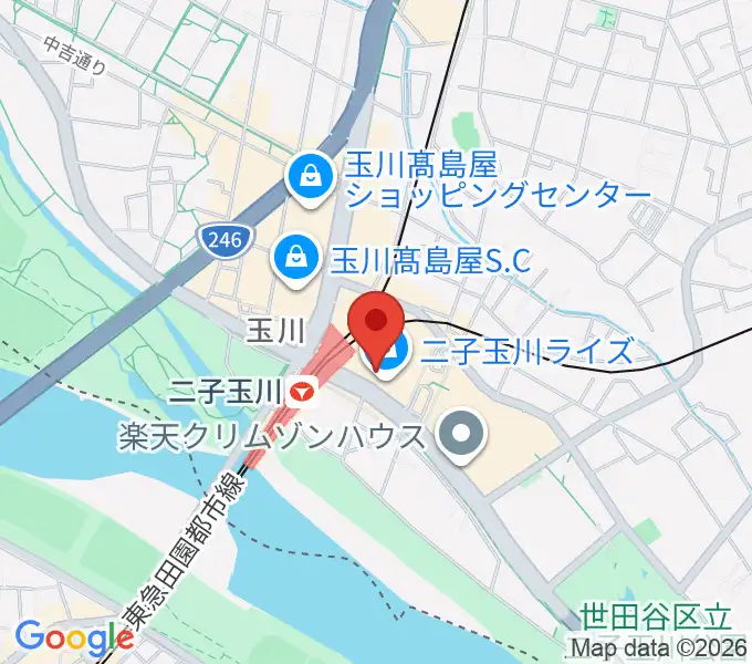 島村楽器 二子玉川ライズ・ショッピングセンター店の地図