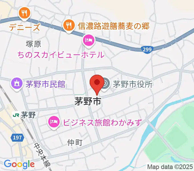シマダヤ楽器店の地図