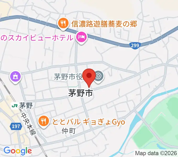 シマダヤ楽器店の地図