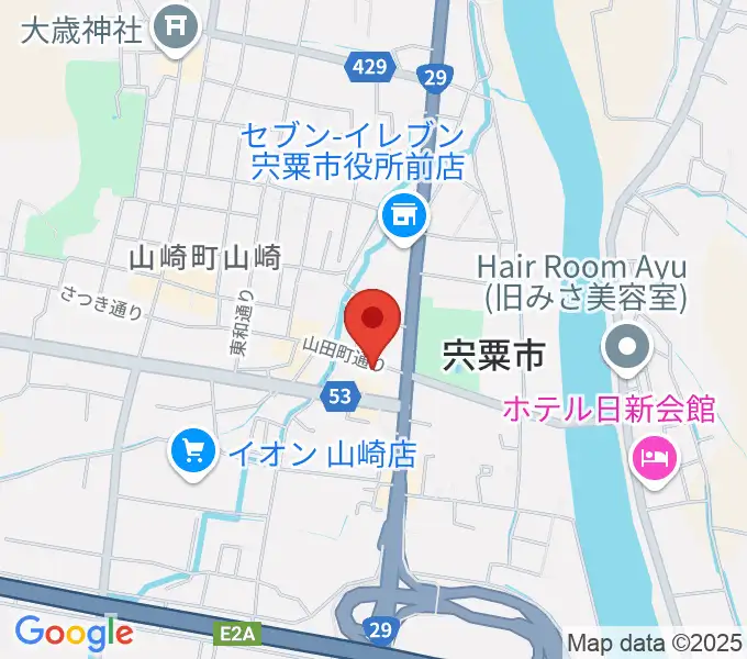 テレマン楽器の地図