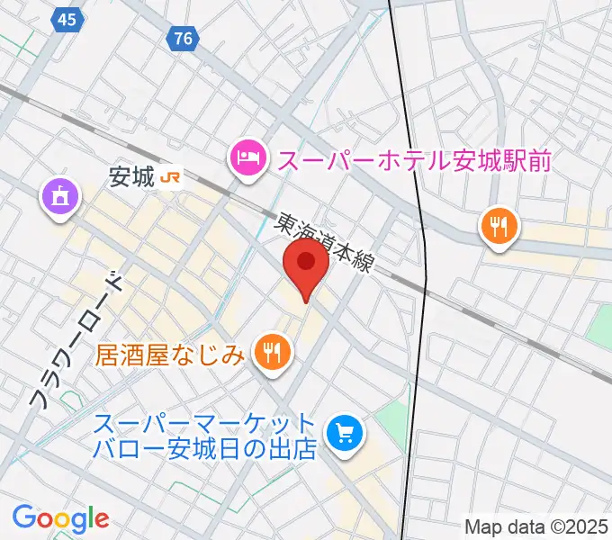 ツルタ楽器の地図