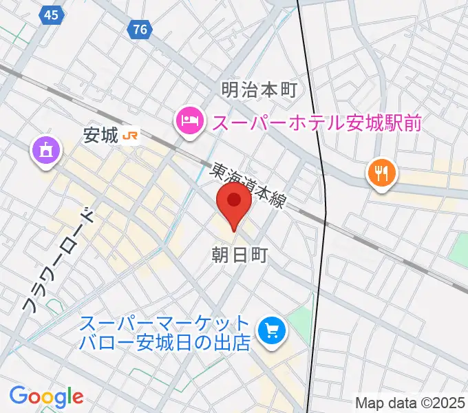 ツルタ楽器の地図