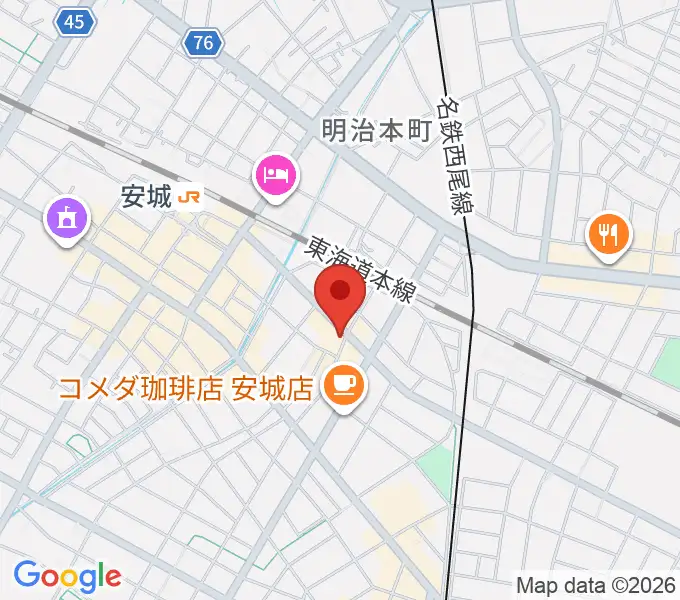 ツルタ楽器の地図