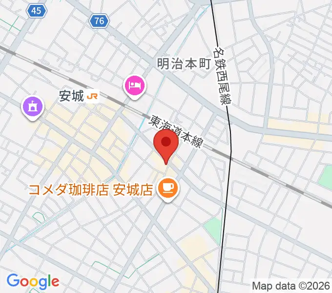 ツルタ楽器の地図