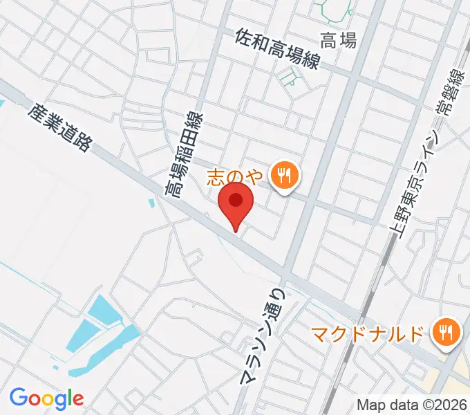 阿部ピアノ運送の地図