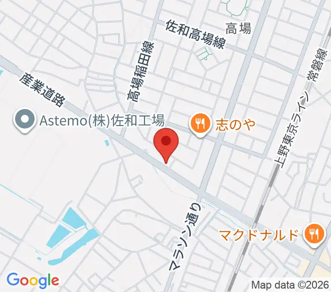 阿部ピアノ運送の地図