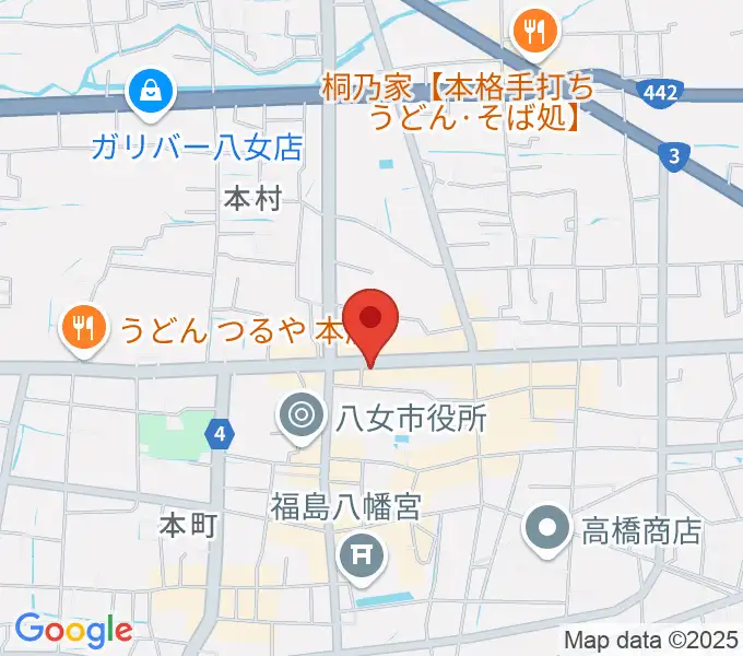 アオキ楽器の地図