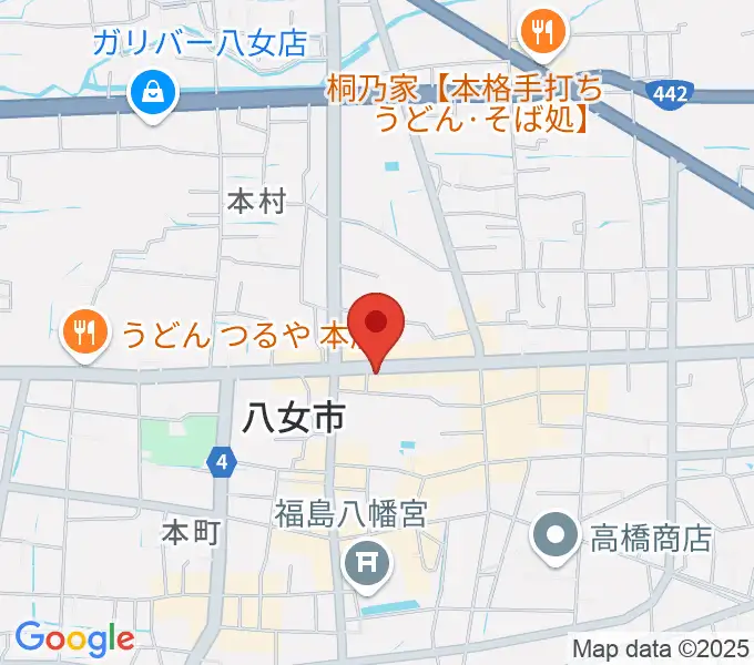 アオキ楽器の地図