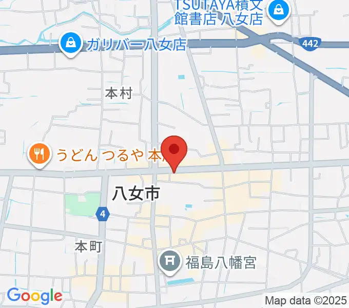 アオキ楽器の地図