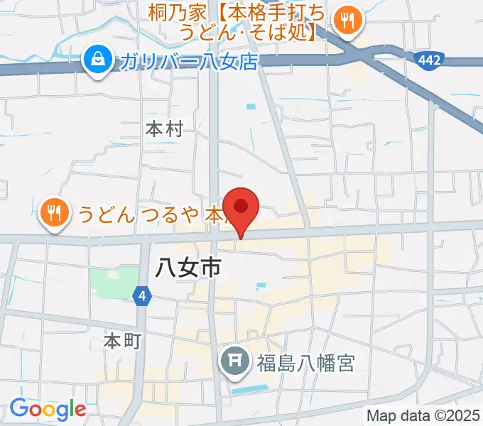 アオキ楽器の地図