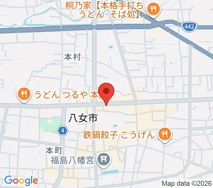アオキ楽器の地図