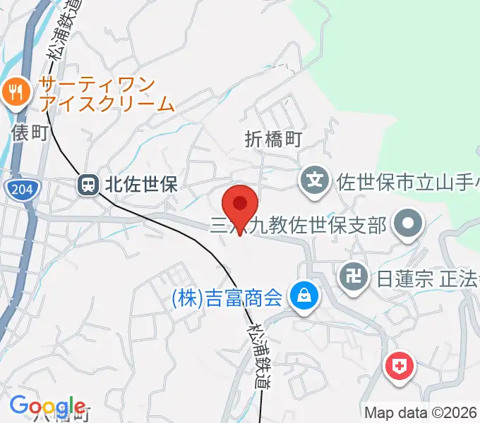 アルス楽器 佐世保店の地図