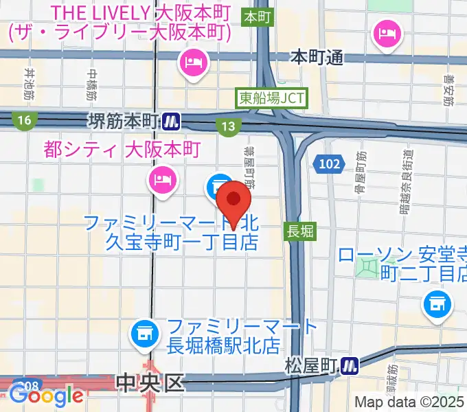 エバ電子楽器の地図
