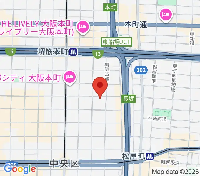 エバ電子楽器の地図