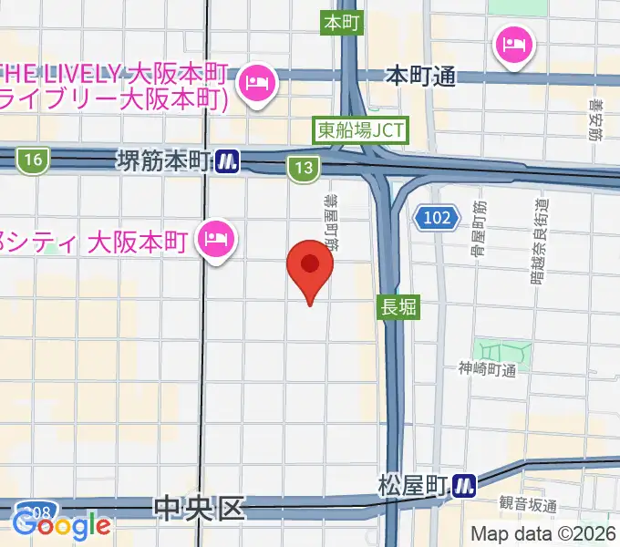 エバ電子楽器の地図