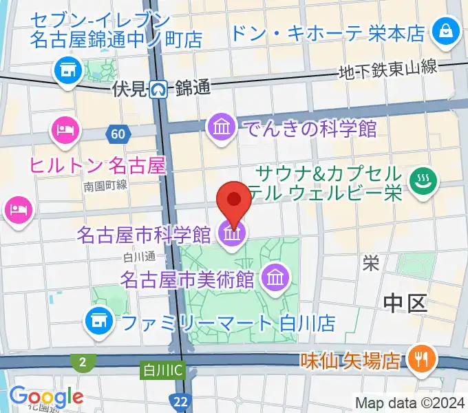 シャコンヌ名古屋店の地図