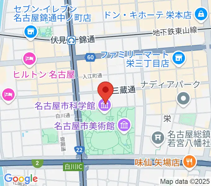 シャコンヌ名古屋店の地図