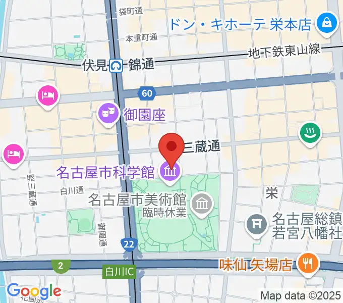 シャコンヌ名古屋店の地図