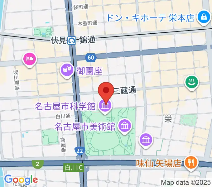シャコンヌ名古屋店の地図