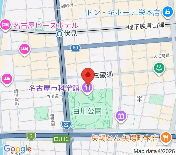 シャコンヌ名古屋店の地図