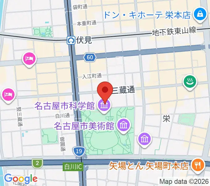 シャコンヌ名古屋店の地図