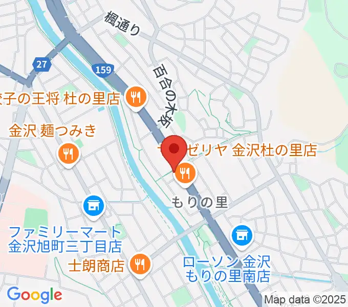 シャコンヌ金沢店の地図