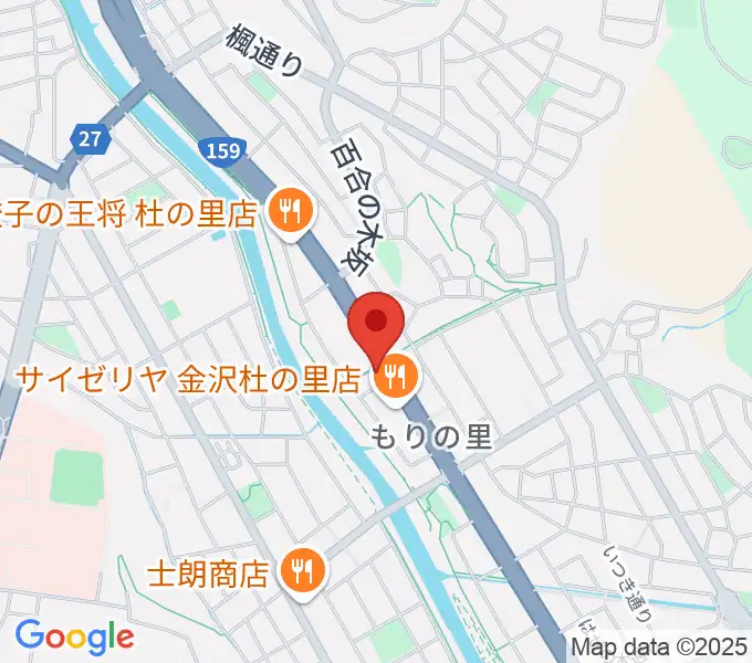 シャコンヌ金沢店の地図