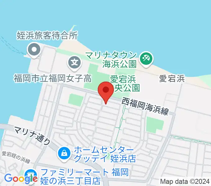 シャコンヌ福岡店の地図