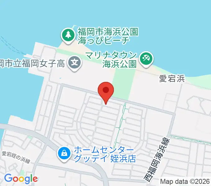 シャコンヌ福岡店の地図