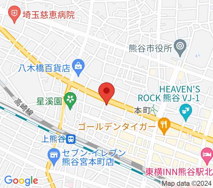 タニタ楽器 熊谷本店の場所