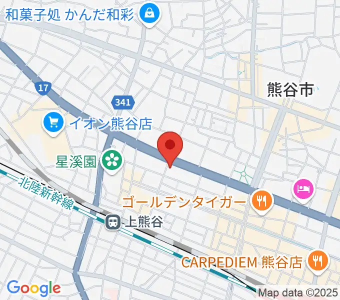 タニタ楽器 熊谷本店の地図