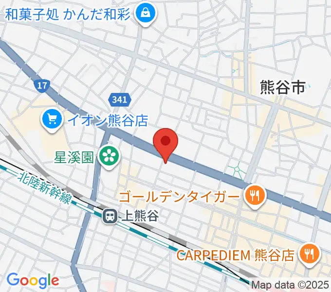 タニタ楽器 熊谷本店の地図