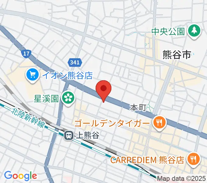 タニタ楽器 熊谷本店の地図