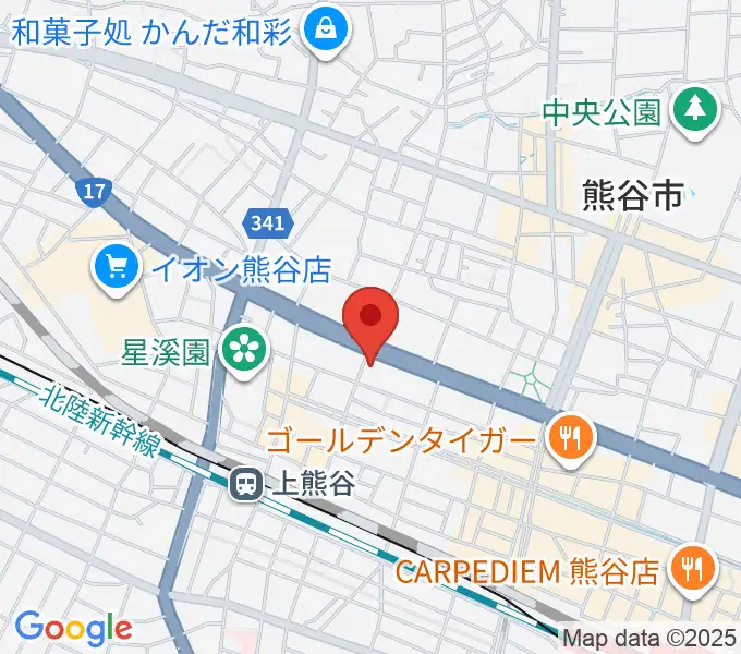 タニタ楽器 熊谷本店の地図