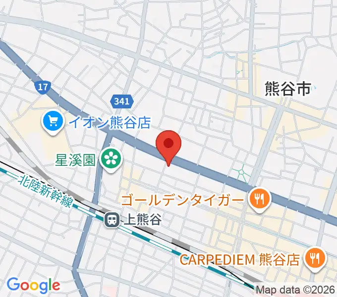 タニタ楽器 熊谷本店の地図