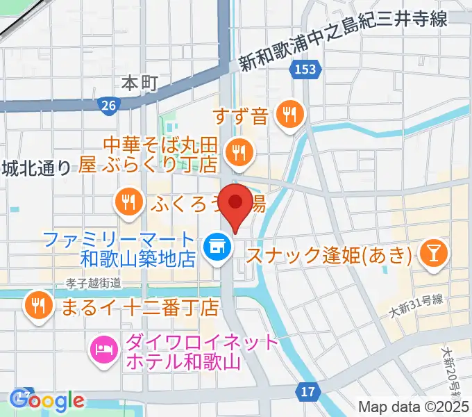 Music Land TAKE OFFの地図