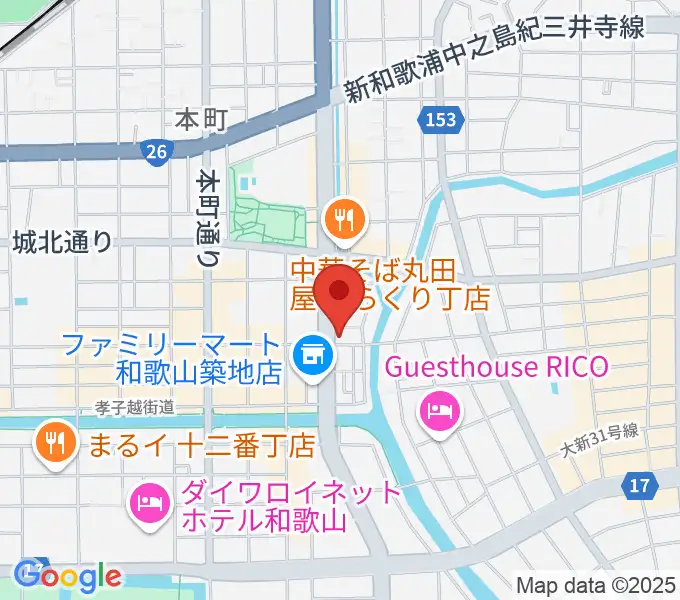 Music Land TAKE OFFの地図