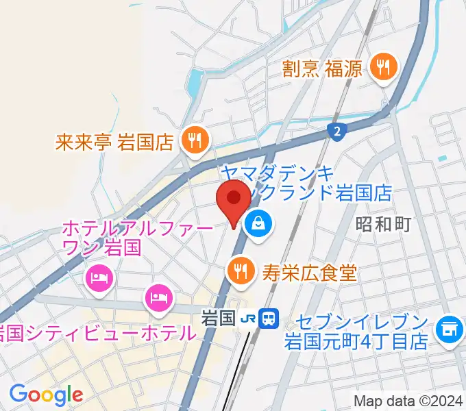 ふちだ楽器店 岩国店の地図