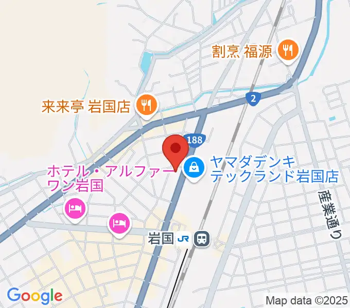 ふちだ楽器店 岩国店の地図