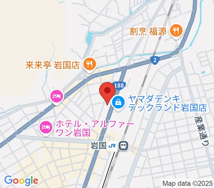 ふちだ楽器店 岩国店の地図