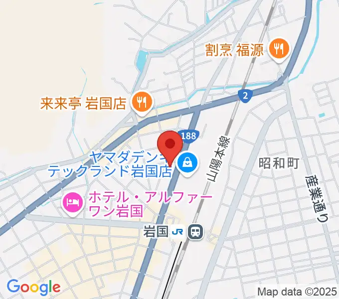 ふちだ楽器店 岩国店の地図