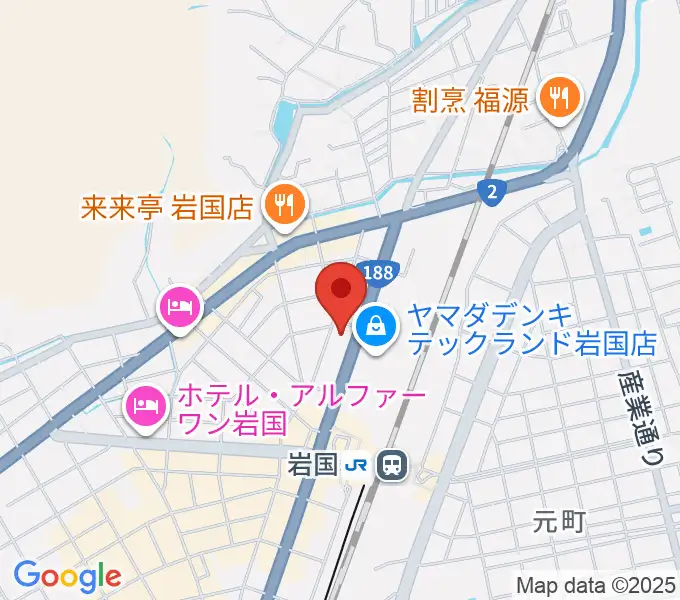 ふちだ楽器店 岩国店の地図