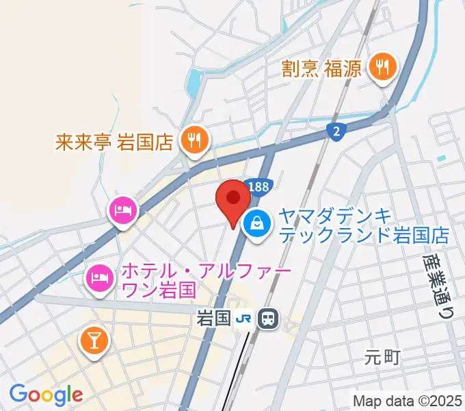 ふちだ楽器店 岩国店の地図