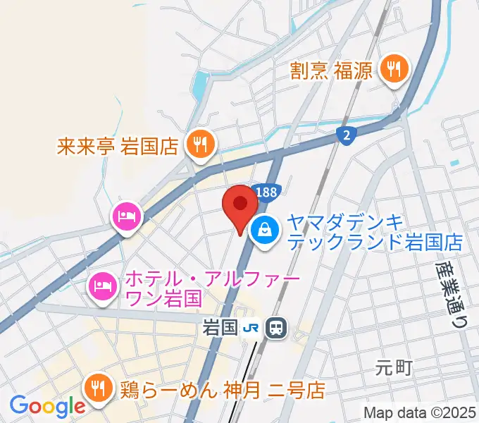 ふちだ楽器店 岩国店の地図