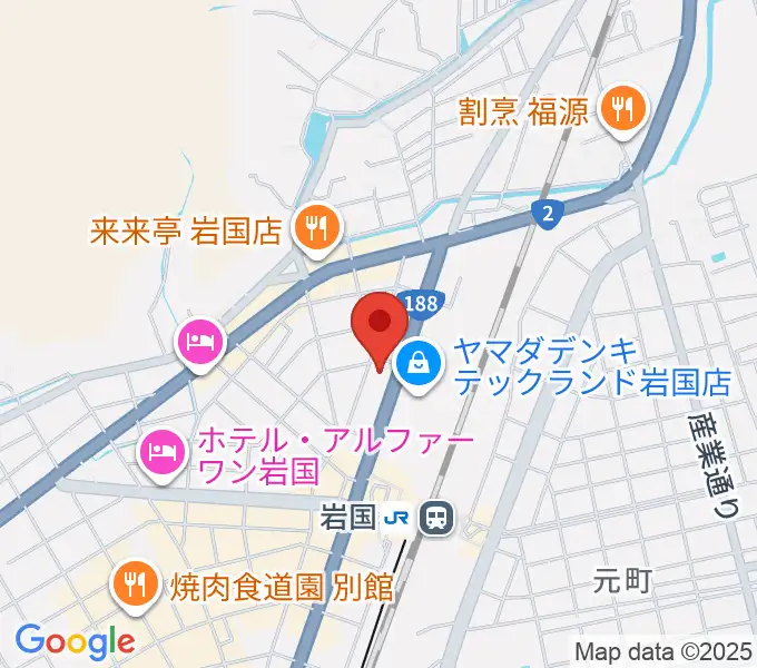 ふちだ楽器店 岩国店の地図