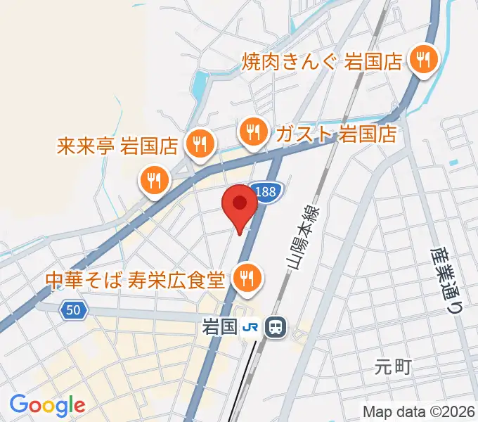 ふちだ楽器店 岩国店の地図